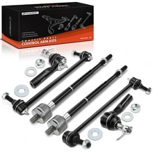 6 Pcs Front Stabilizer Bar Link Tie Rod End