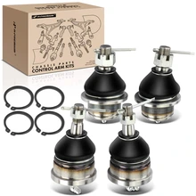 4 Pcs Front Lower & Upper Ball Joint