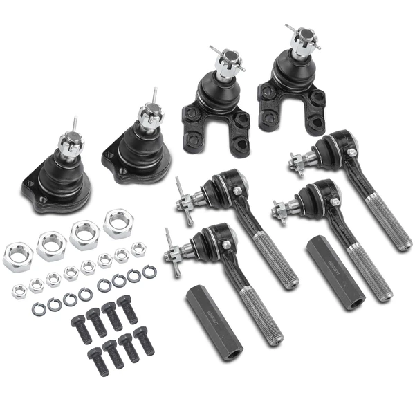 1995-1997 Nissan Pickup A Set of 10 Ball Joint Tie Rod End and Adjusting Sleeve Kit Front Inner & Outer A-Premium APCA2769