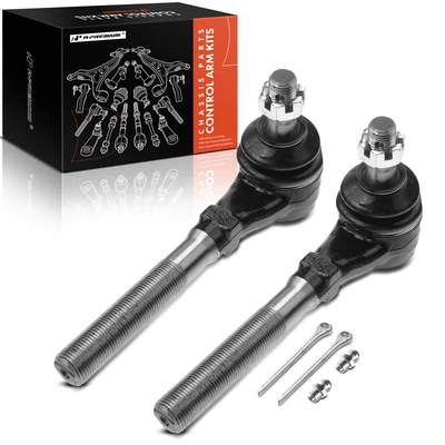 2 Pcs Front Outer Steering Tie Rod End