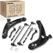 8 Pcs Front Lower Control Arm with Ball Joint Stabilizer Bar Link