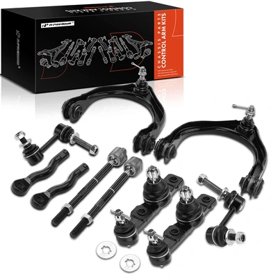 10 Pcs Control Arm & Ball Joint & Sway Bar & Tie Rod End