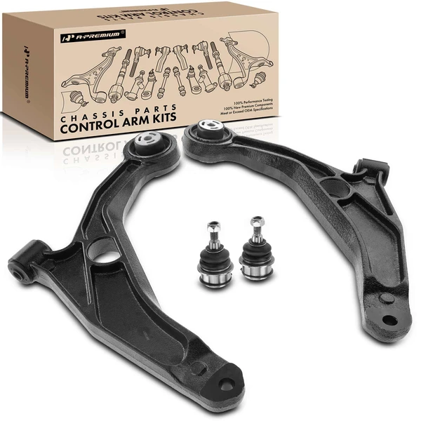 2007-2009 Chrysler Sebring A Set of 4 Control Arm and Ball Joint Kit Front Side A-Premium APCA2794