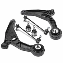 2008-2011 Dodge Avenger A Set of 6 Control Arm Ball Joint and Sway Bar Link Kit Front Side A-Premium APCA2796