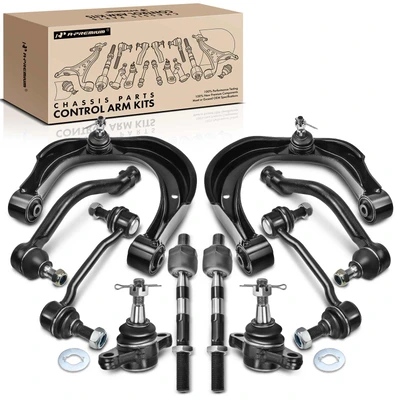 10 Pcs Front Control Arm with Ball Joint Stabilizer Bar Link