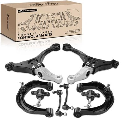 8 Pcs Control Arm & Ball Joint & Sway Bar Link