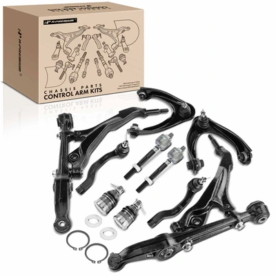 10 Pcs Control Arm with Ball Joint & Tie Rod End