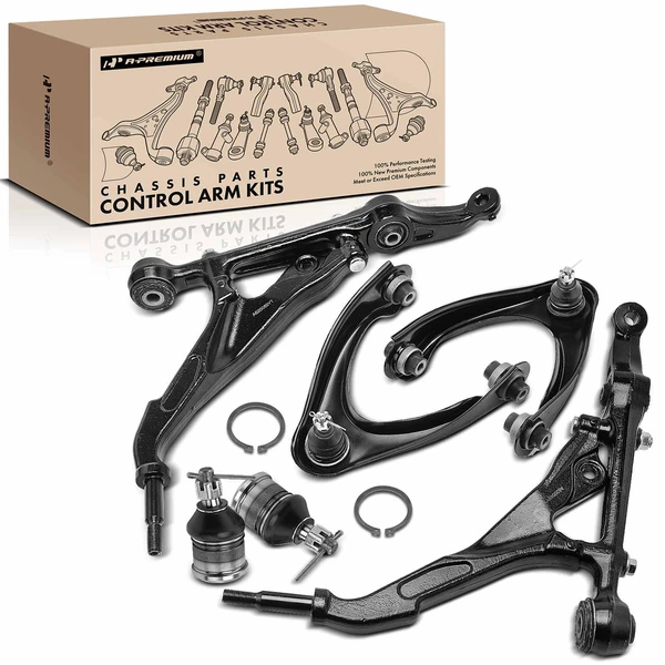 A Set of 6 Control Arm and Ball Joint Kit Front Side A-Premium APCA2814