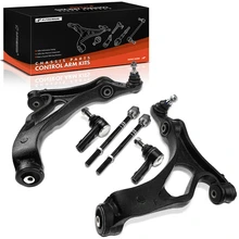 4 Pcs Front Lower Control Arm Ball Joint Tie Rod End