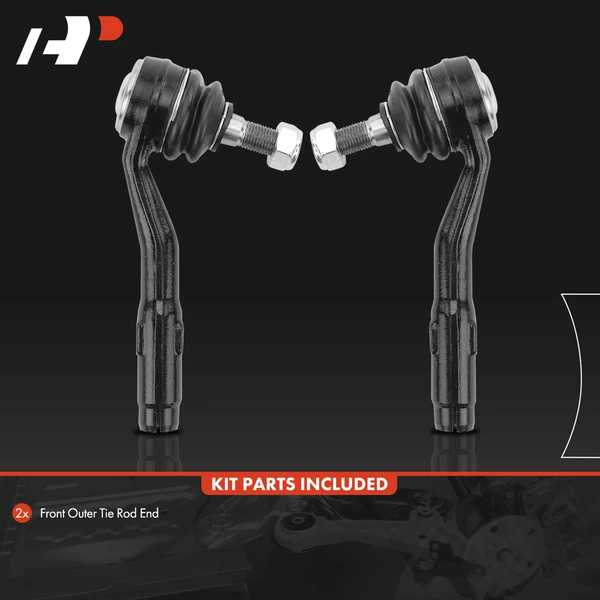 2 Pcs Outer Tie Rod End for BMW E60 525xi 528xi 530xi 535xi F10 3.0L