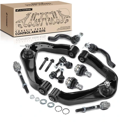 10 Pcs Control Arm with Ball Joint & Stabilizer Bar Link & Tie Rod Kit
