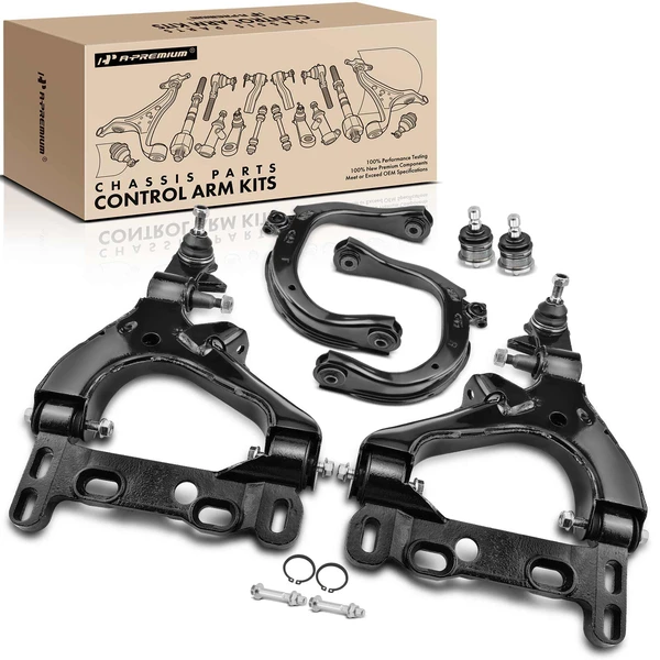 2004-2007 Isuzu Ascender A Set of 6 Control Arm and Ball Joint Kit Front Side A-Premium APCA2828