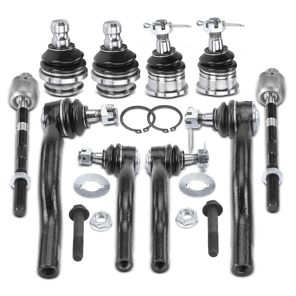 2005-2015 Nissan Armada A Set of 10 Ball Joint and Tie Rod End Kit Front Side A-Premium APCA2508