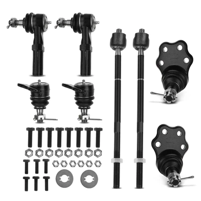 8 Pcs Front Tie Rod End & Ball Joint