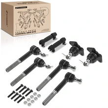 1988-2000 GMC K2500 A Set of 8 Ball Joint Tie Rod End and Adjusting Sleeve Kit Front Side A-Premium APCA2519