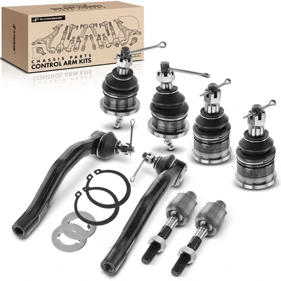 8 Pcs Front Tie Rod End & Ball Joint