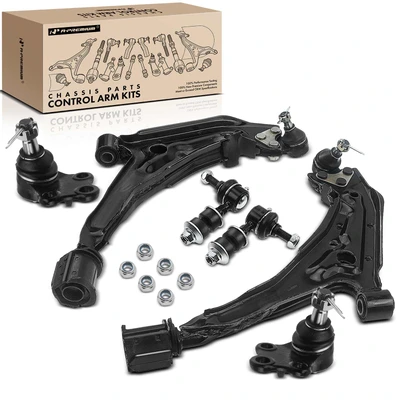 6 Pcs Front Lower Control Arm & Stabilizer Bar End Link