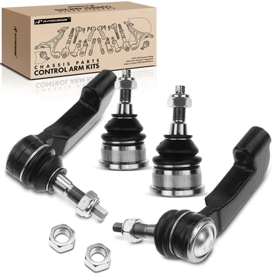 4 Pcs Outer Tie Rod & Front Lower Ball Joint