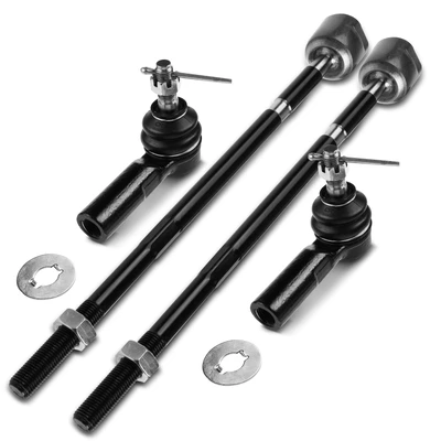 4 Pcs Inner & Outer Tie Rod End