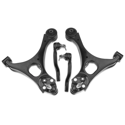 4 Pcs Front Lower Control Arm with Ball Joints Tie Rod Ends