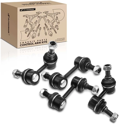 4 Pcs Front & Rear Stabilizer Bar Link