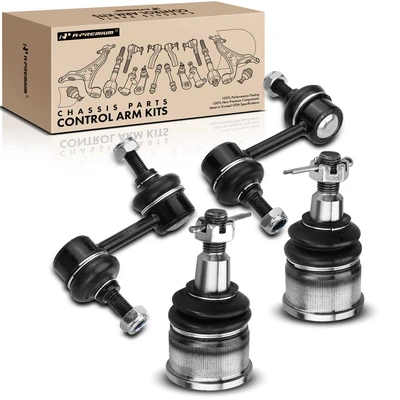 4 Pcs Front Stabilizer Bar Link & Ball Joint