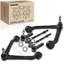 6 Pcs Front Control Arm with Ball Joint Tie Rod End