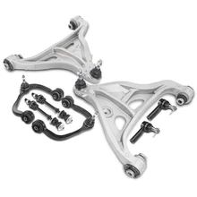 8 Pcs Control Arm with Ball Joint Sway Bar Link Tie Rod End