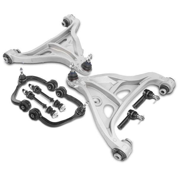 2005-2008 Ford F-150 A Set of 8 Control Arm Sway Bar Link and Tie Rod End Kit Front Side A-Premium APCA2576