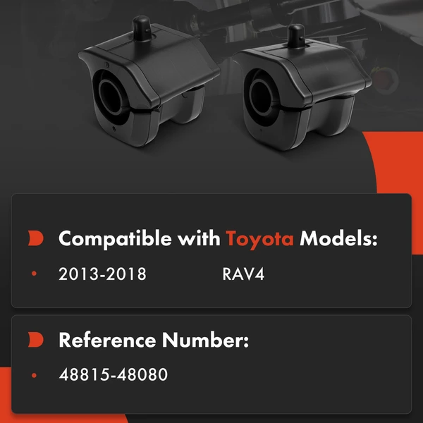 2-Pc Stabilizer Sway Bar Bushing Kit, Front Side A-Premium APCA9591