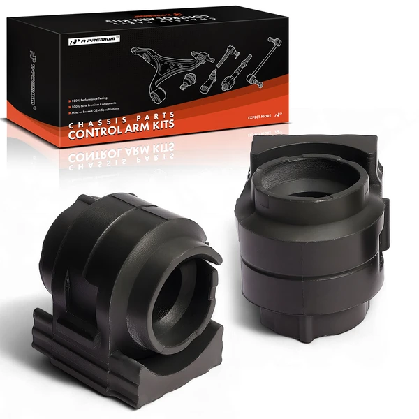 2014-2019 Chevrolet Impala 2-Pc Sway Bar Bushing Kit, Rear To Frame A-Premium APCA9592