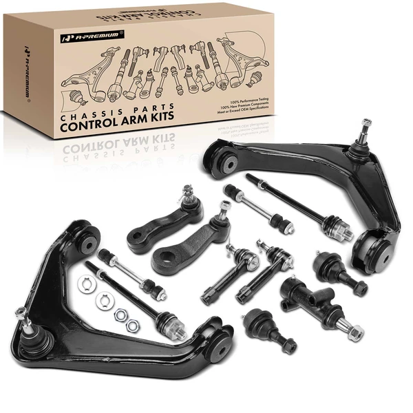 2000 Chevrolet Suburban 2500 A Set of 13 Control Arm and Ball Joint Full Kit Front Inner & Outer A-Premium APCA2591