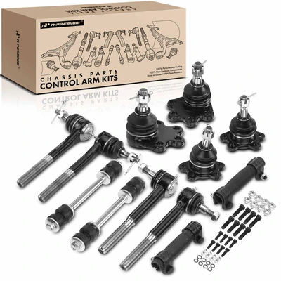 12 Pcs Sway Bar Link Tie Rod End Ball Joint
