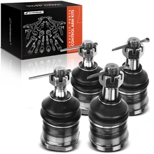 4 Pcs Front Lower & Upper Ball Joint