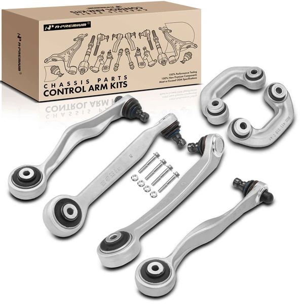 A Set of 6 Control Arm and Sway Bar Link Kit Front Side A-Premium APCA2628