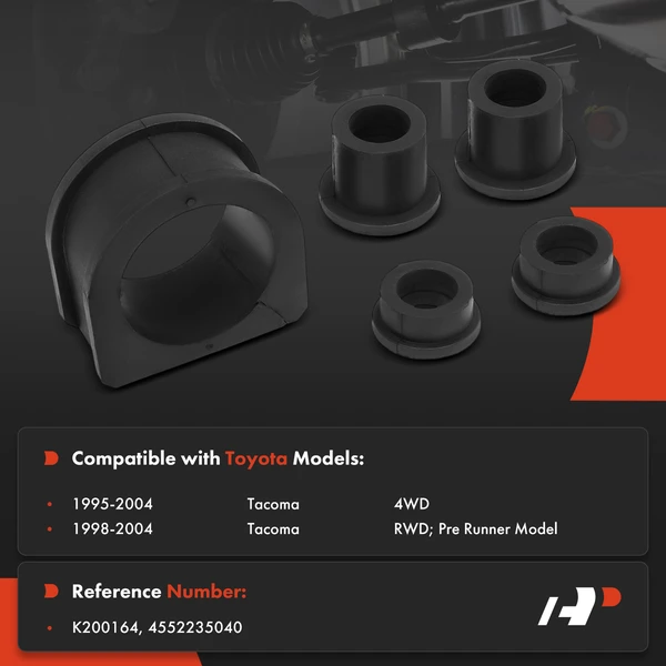 9 Sway Bar Bushing Kit Driver & Passenger A-Premium APCA9598