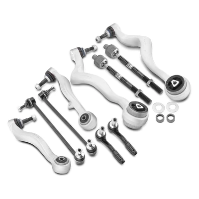10 Pcs Front Control Arm with Ball Joint Sway Bar Link