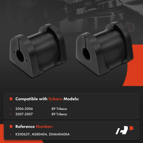 2-Pc Sway Bar Bushing Kit, Rear To Frame A-Premium APCA9629