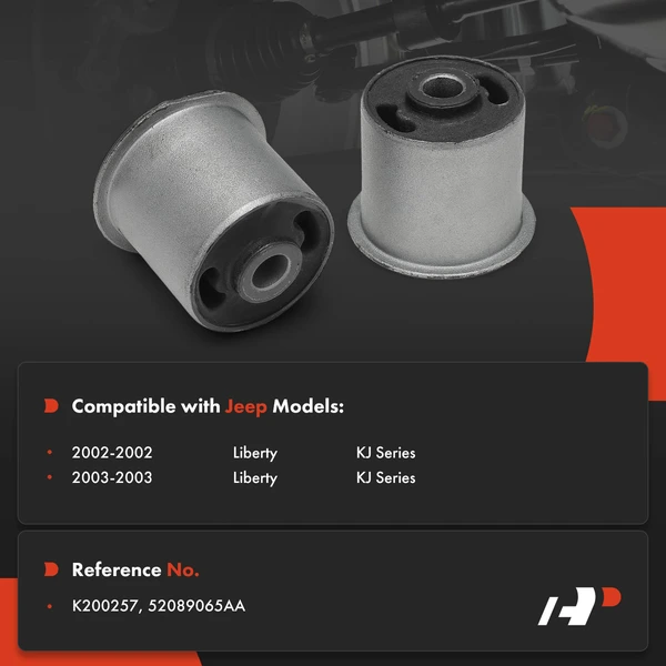 2-Pc Control Arm Bushing, Rear To Axle (Lower Rear) A-Premium APCA9152