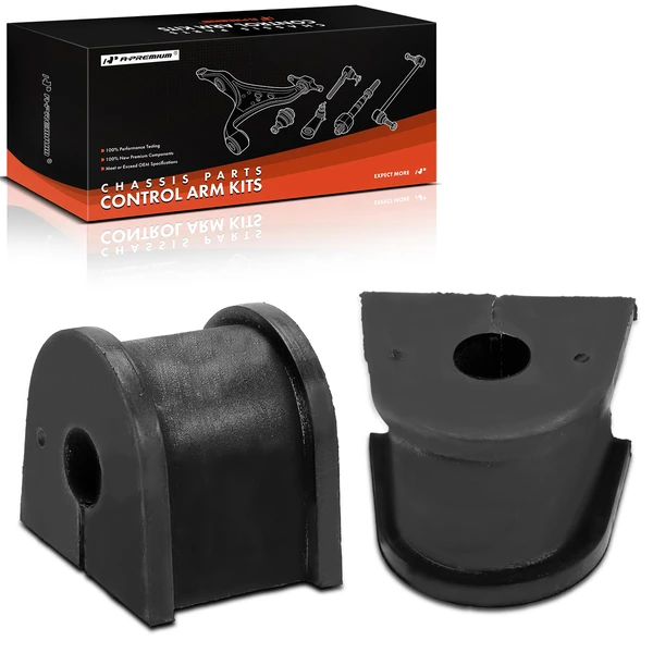 2-Pc Stabilizer Bar Bushing, Rear To Frame A-Premium APCA9648