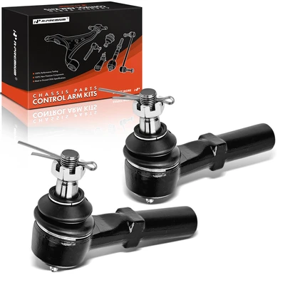 2 Pcs Front Outer Tie Rod End