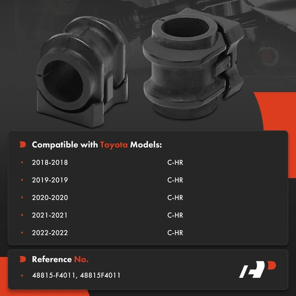 2-Pc Sway Bar Bushing Kit, Front Driver & Passenger A-Premium APCA9651
