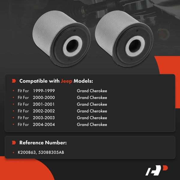 2-Pc Track Bar Bushing, Front Driver & Passenger A-Premium APCA9655