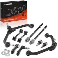 2002-2004 Jeep Liberty A Set of 10 Control Arm Ball Joint Sway Bar Link Tie Rod End Kit Front Side A-Premium APCA2866