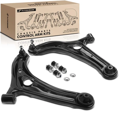 4 Pcs Front Lower Control Arm Stabilizer Bar Link