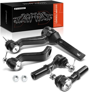 4 Pcs Outer Pitman & Idler Arm Tie Rod End Kit
