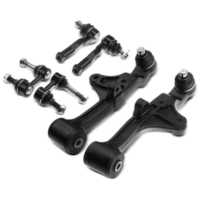 6 Pcs Front Control Arm with Ball Joint Stabilizer Bar Link