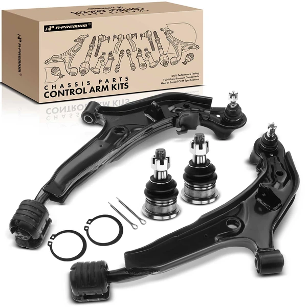 1995-1999 Nissan Maxima A Set of 4 Control Arm and Ball Joint Kit Front Side A-Premium APCA2938