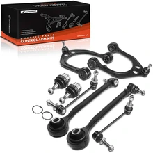 2008-2016 Dodge Challenger A Set of 8 Control Arm Ball Joint and Sway Bar Link Kit Front Side A-Premium APCA2939