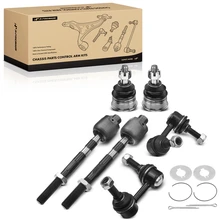 2005-2018 Nissan Frontier A Set of 6 Ball Joint Sway Bar Link and Tie Rod End Kit Front Side A-Premium APCA2950